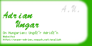 adrian ungar business card